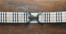 Load image into Gallery viewer, Tan Plaid Elastic Belt