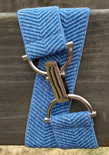 Load image into Gallery viewer, Heather Blue Chevron Elastic Belt