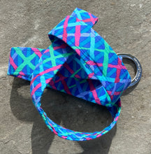 Load image into Gallery viewer, Blue Crisscross Fabric Belt
