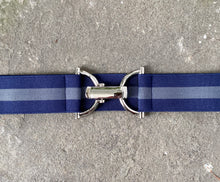Load image into Gallery viewer, Navy and Grey Elastic Belt
